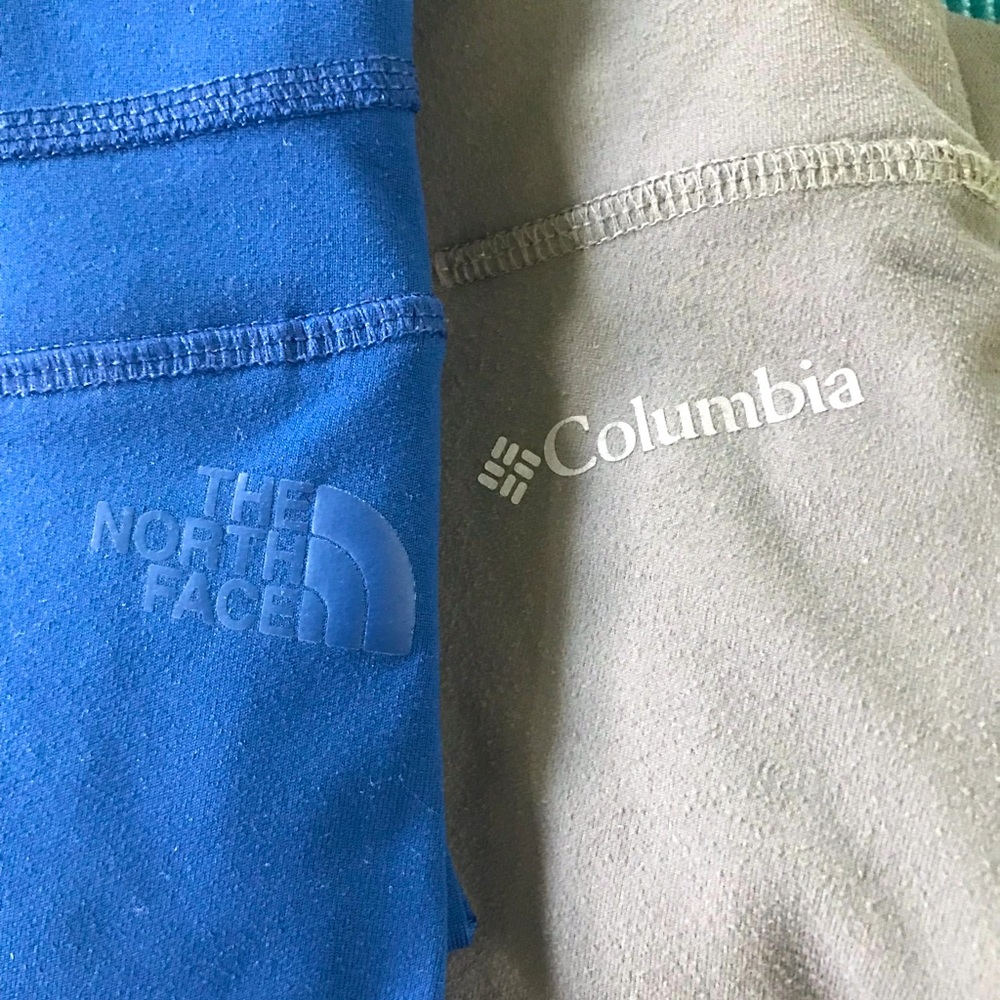 Columbia and Northface Capri leggings